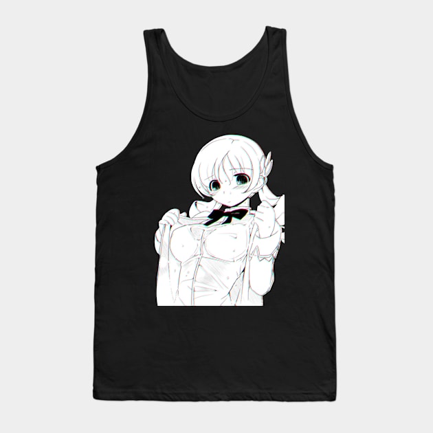 Wet Anime Girl Aesthetic Lewd Manga Tank Top by sadpanda